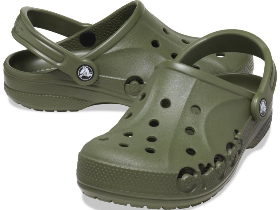 dark green crocs
