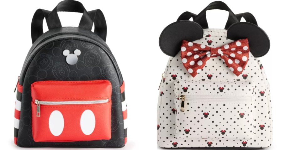 Mickey Mouse and Minnie Mouse mini backpacks