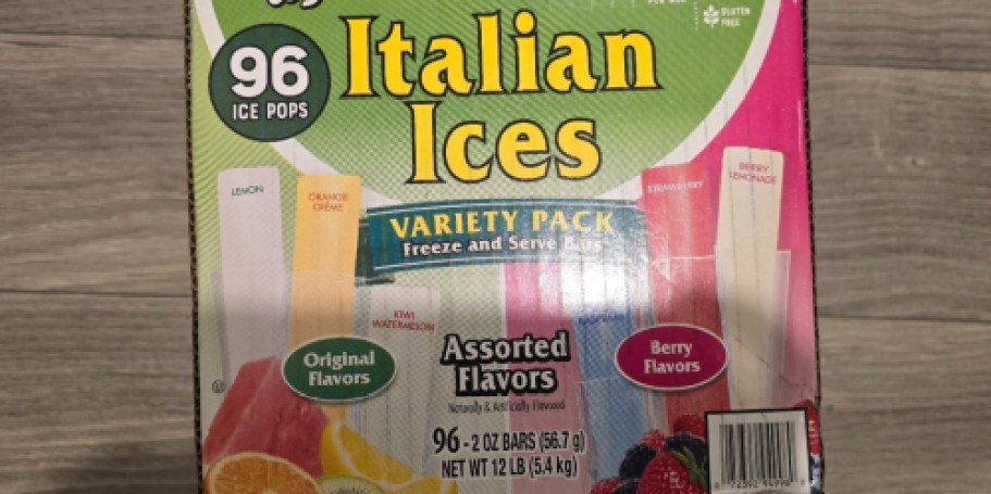 Wyler’s Italian Ice Freezer Bars 96-Count Variety Pack Just $9.71 Shipped on Amazon