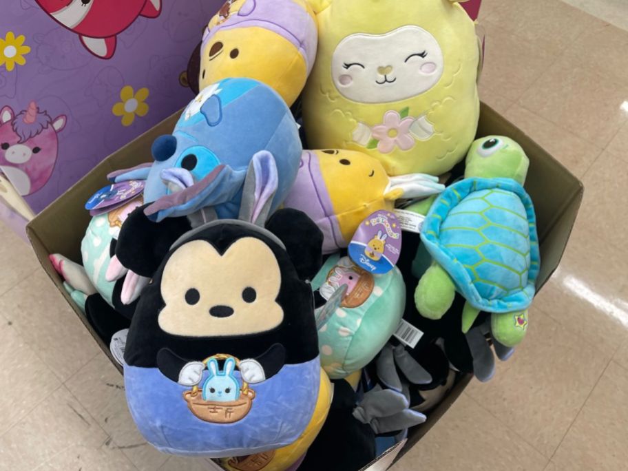easter squishmallows in bin at kroger