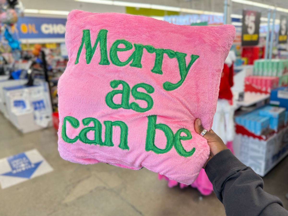 Five Below Holiday Throw Pillows Just 5 SO MANY Cute Options Hip2Save