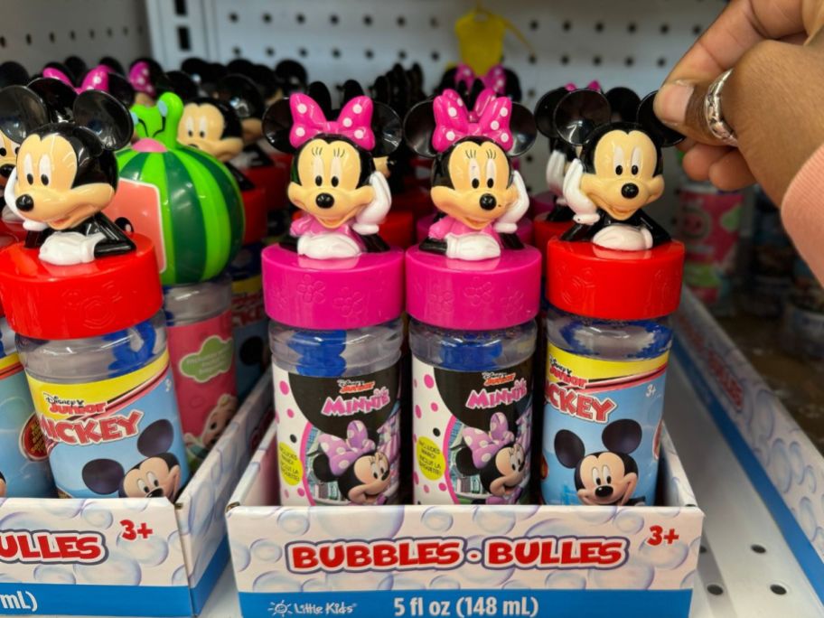 Disney Junior Bubbles With Character Tops on shelf