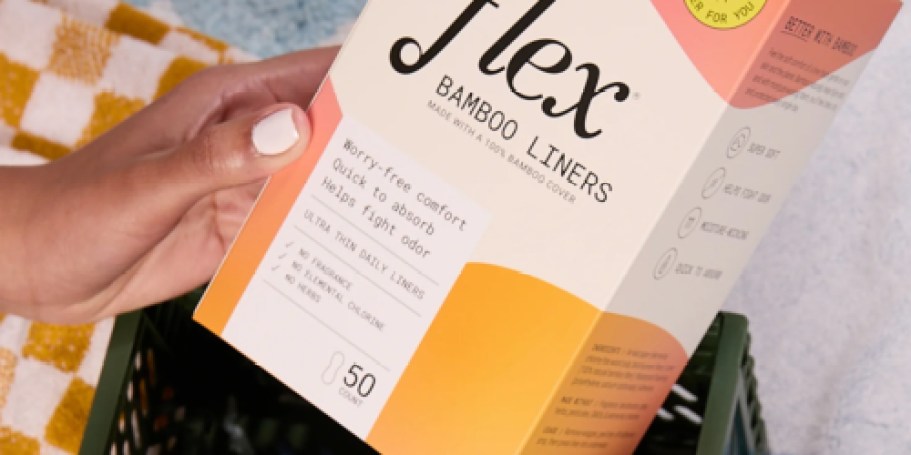 Flex Liners 50-Count Box JUST $5.60 Shipped (100% Natural Bamboo Cover)