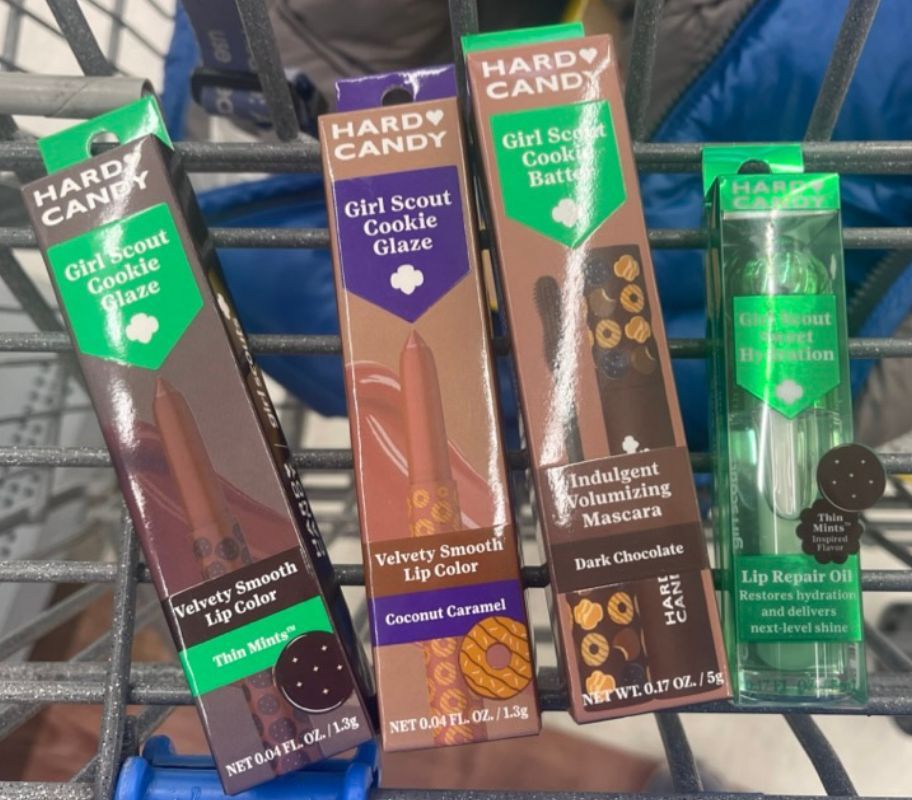 4 hard candy GS lip products in a shopping cart