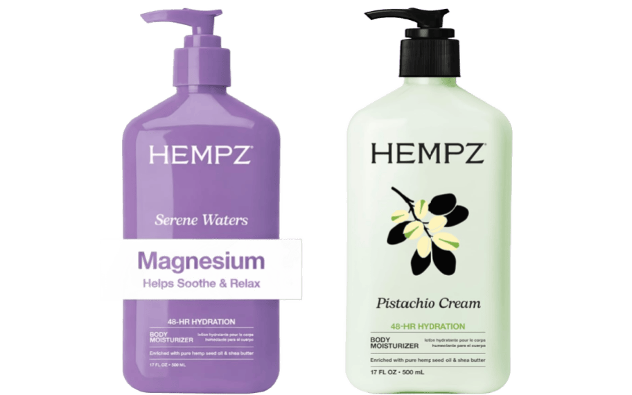 2 bottles of hempz lotion