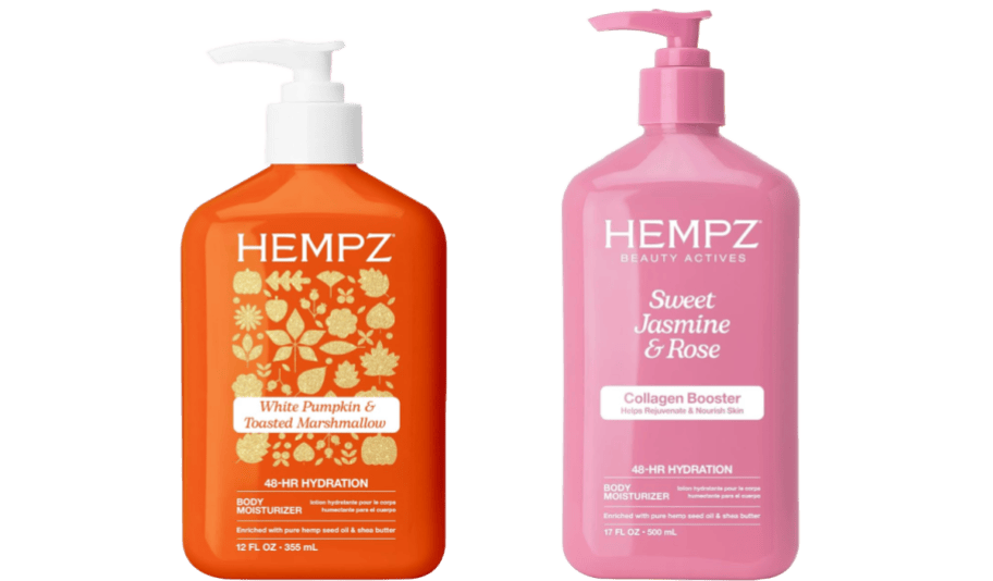 2 bottles of hempz lotion