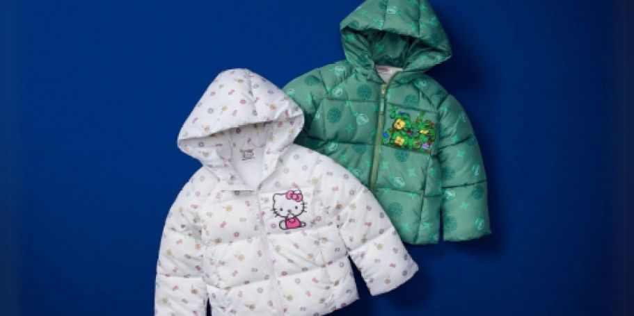 Walmart Toddler Hooded Puffer Jackets Only $14.98 (Reg. $30) | Hello Kitty, Disney, & More