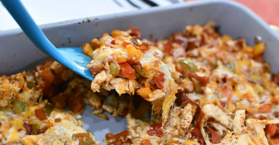 low carb chicken fajitas bake