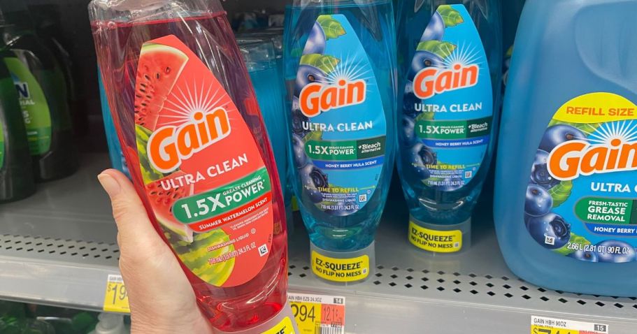 NEW Gain EZ-Squeeze Dish Soap Scents at Walmart | They’re Already Selling Out!