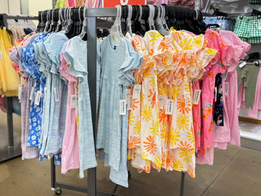 toddler girls dresses on rack