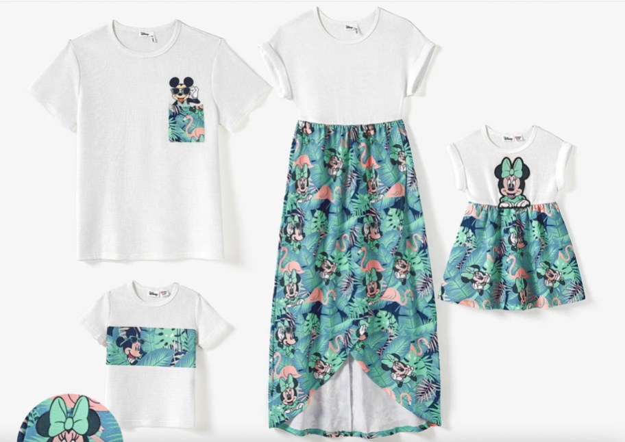 disney tropical matching family outfits