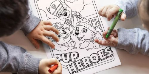 Walmart Jumbo Coloring Books Only 97¢ | Paw Patrol, Marvel & More