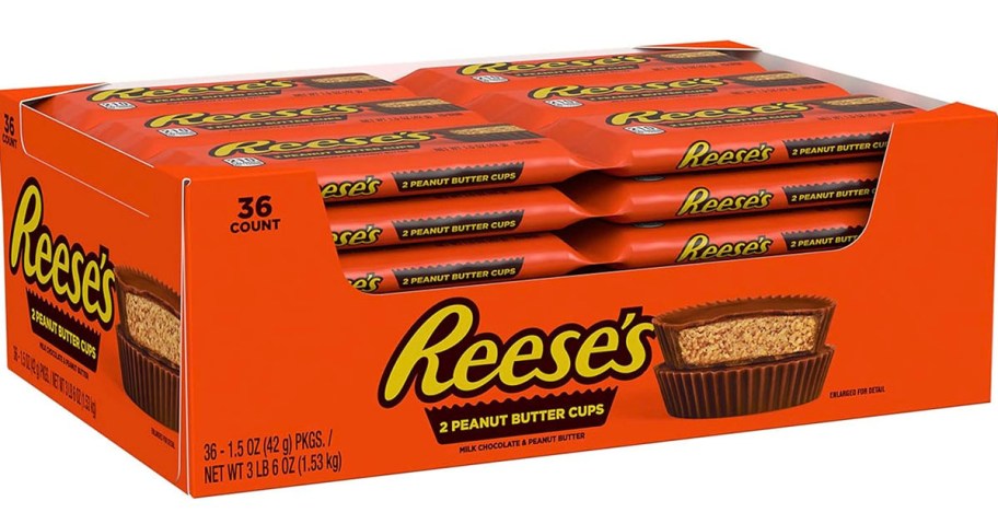 box of reeses peanut butter cups