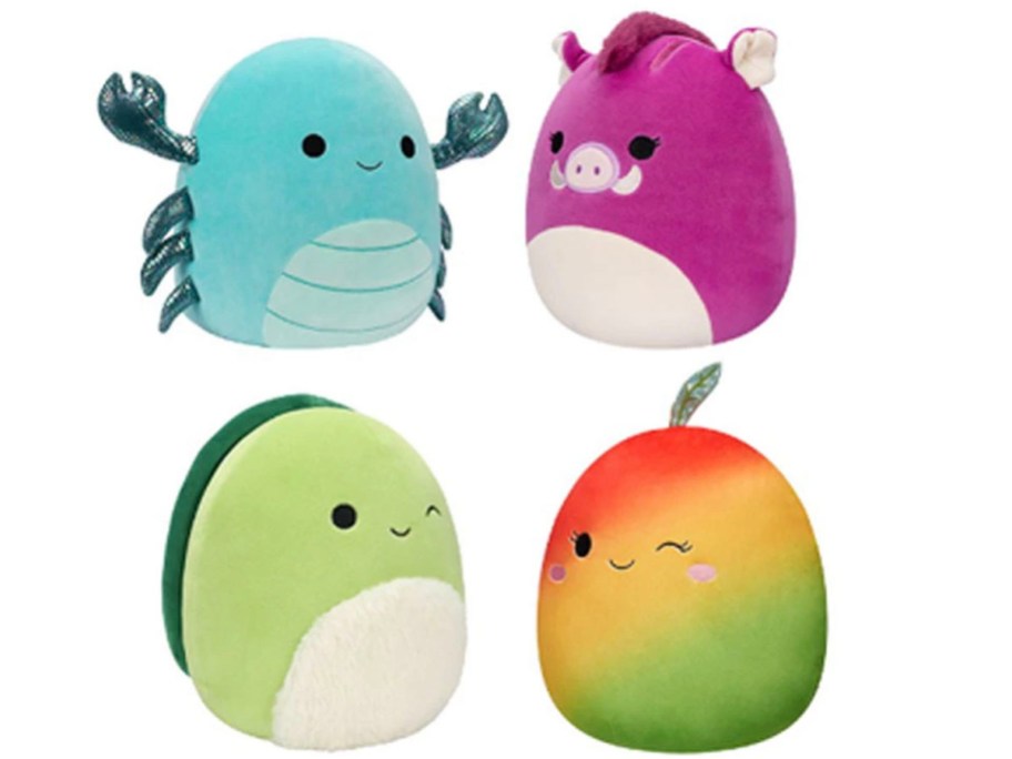 four squishmallow stock images