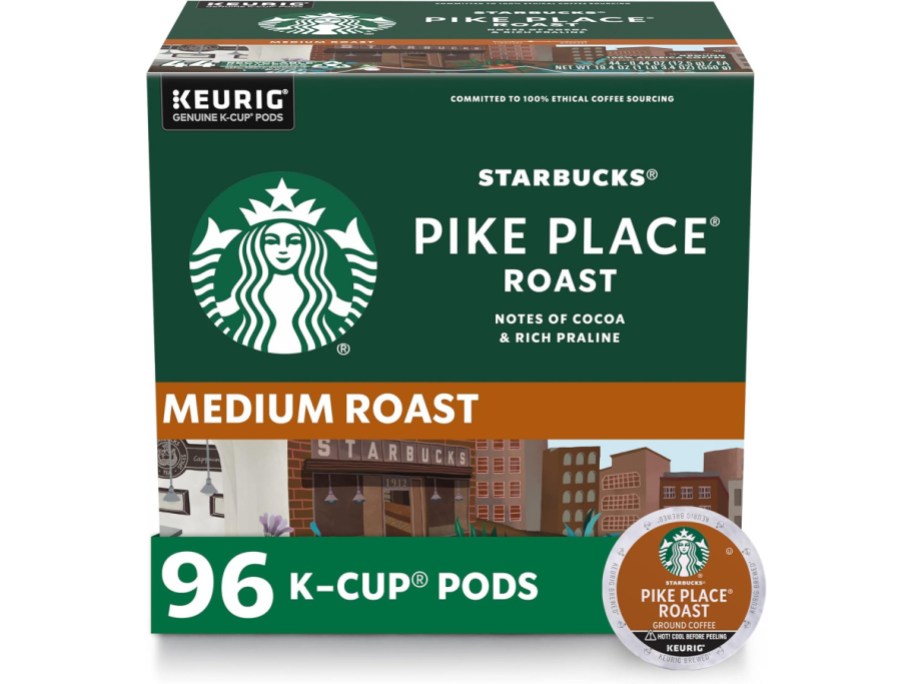stock image of Starbucks K-Cup Coffee Pods—Medium Roast Coffee 96 Count