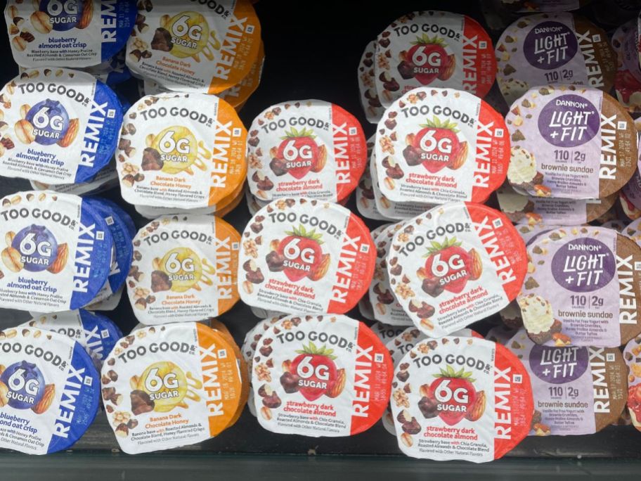 cups of two good and light and fit remix yogurt cup in store
