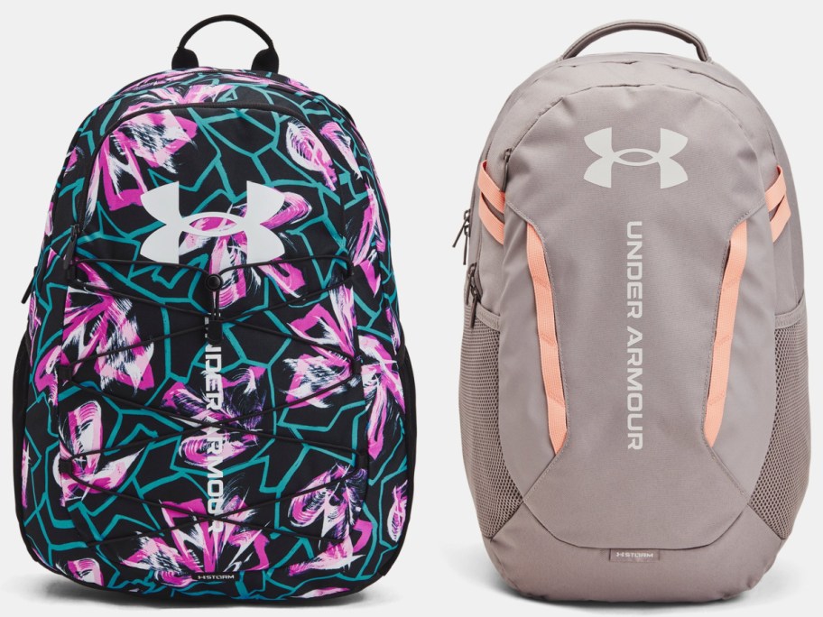 under armour bacpacks in designs and minimal