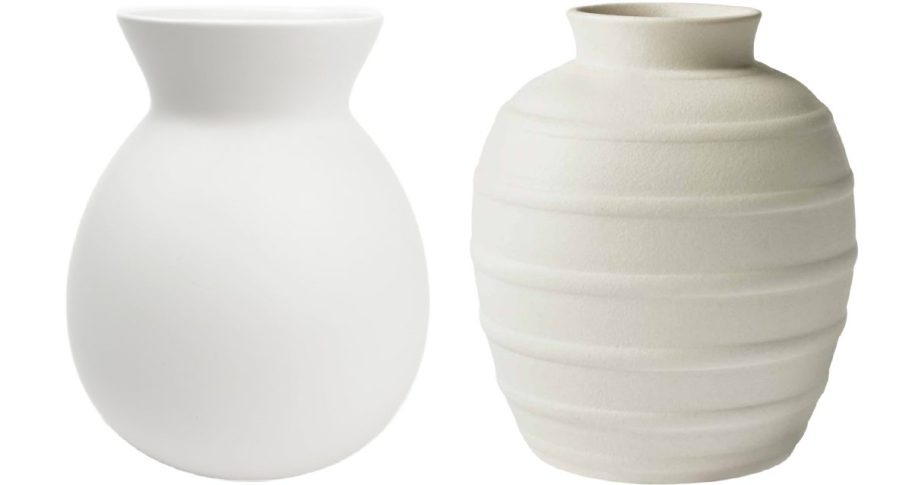 vases in white and beige -2