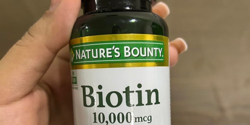 Up to 65% Off Nature’s Bounty Vitamins on Amazon | Biotin 120-Count Just $6.50 Shipped (Reg. $20)