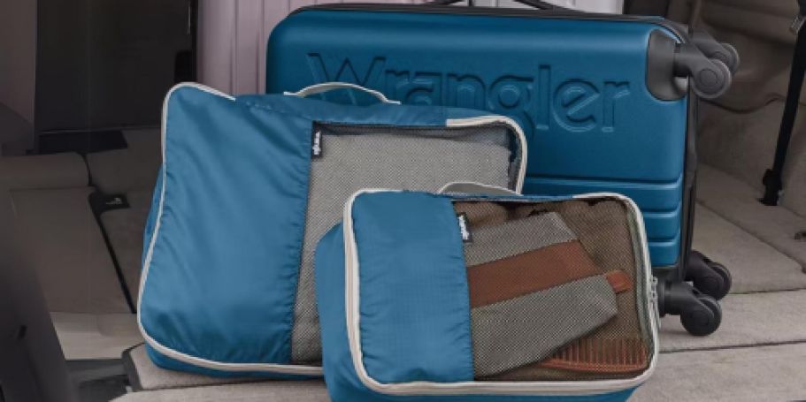 Wrangler Carry-On Luggage AND 2 Packing Cubes Just $49.98 Shipped on Amazon (Reg. $70)