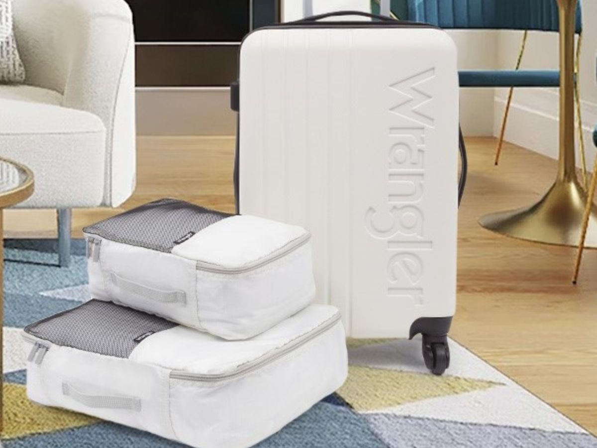 Wrangler Carry-On Luggage + 2 Packing Cubes Just $49.98 Shipped on Walmart & Amazon (Reg. $70)