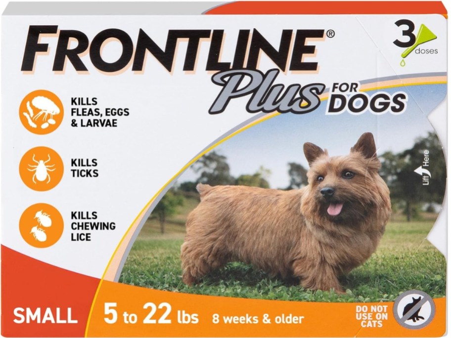 box of Frontline Plus for Dogs 