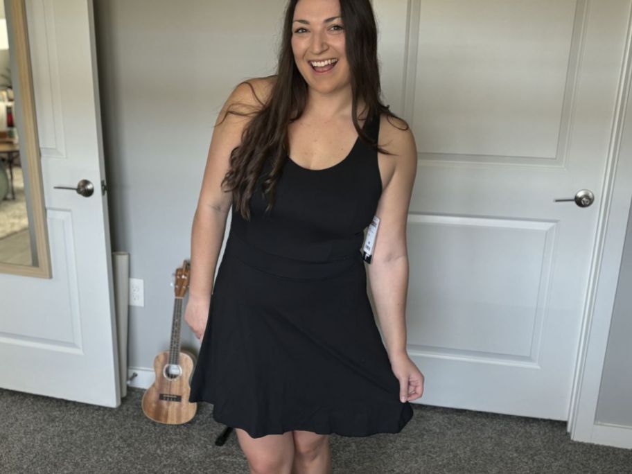 Woman wearing a 32 Degrees Active Dress