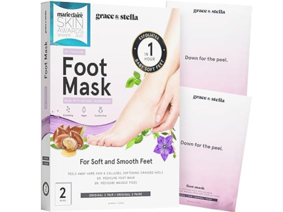 box of grace and stella foot peeling masks