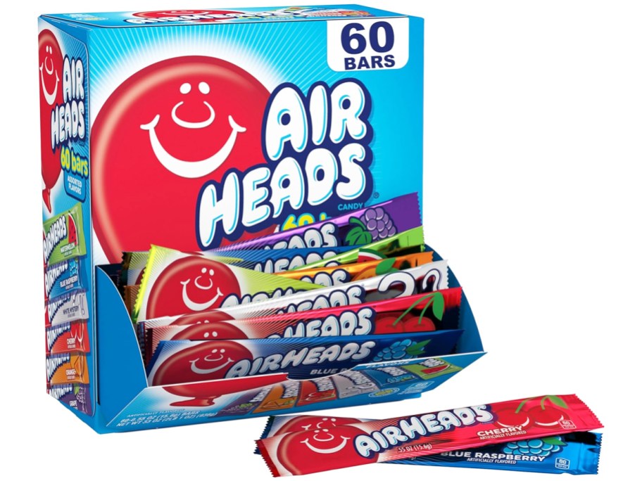 box of assorted airheads candies