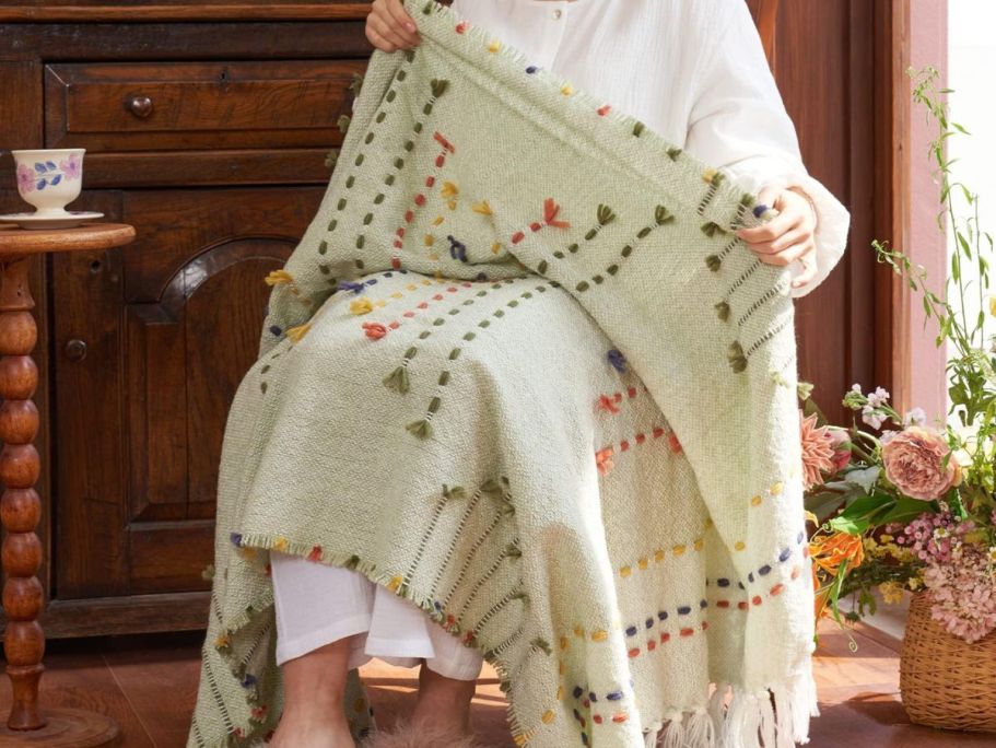 Spring Boho Throw Blanket Only $9.80 Shipped for Amazon Prime Members (Reg. $50)