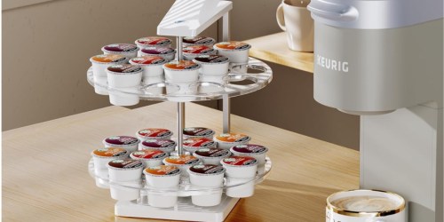 K-Cup Organizer Only $8.99 on Amazon | Rotates & Holds 30 K-Cups