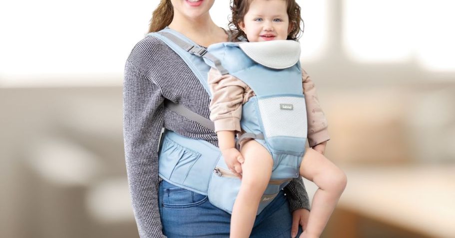 6-in-1 Baby Carrier with Hip Seat Only $26 Shipped on Amazon (Regularly $66)