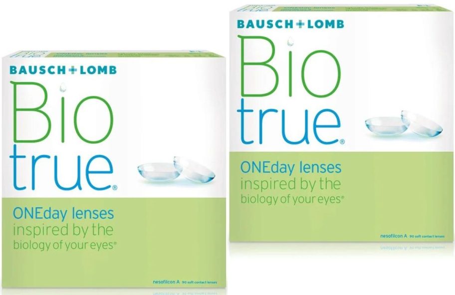 2 boxes of Bausch + Lomb Contact lenses