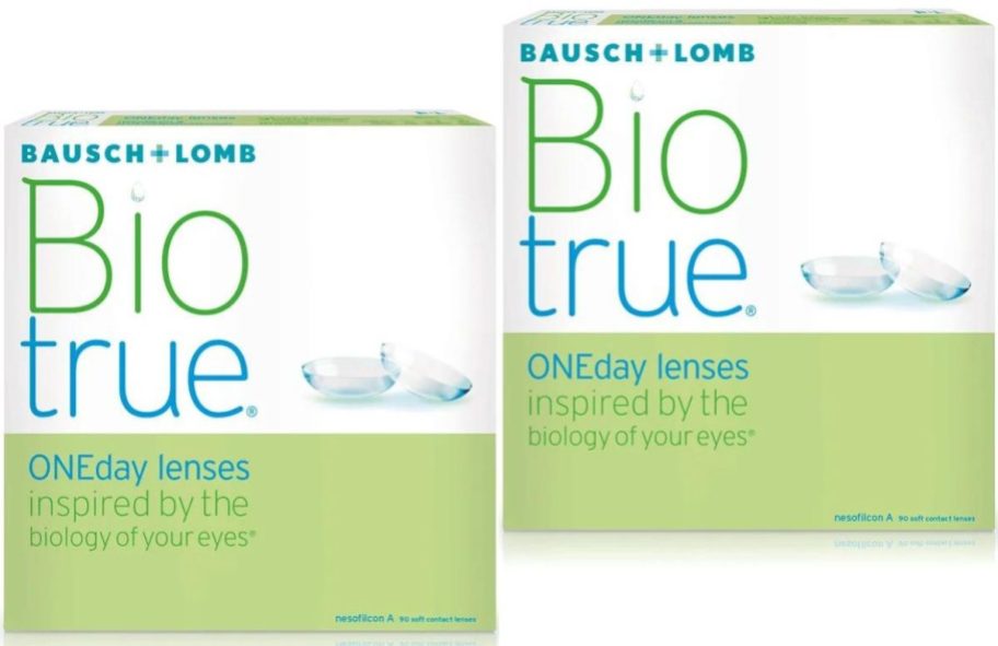 2 boxes of Bausch + Lomb Contact lenses