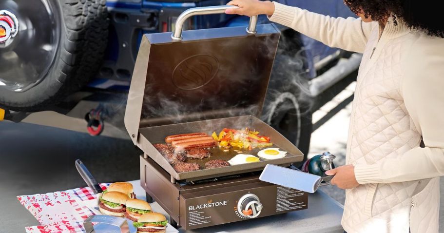 Blackstone 17″ Portable Griddle from $139.98 Shipped on QVC.com ($278 Value!)