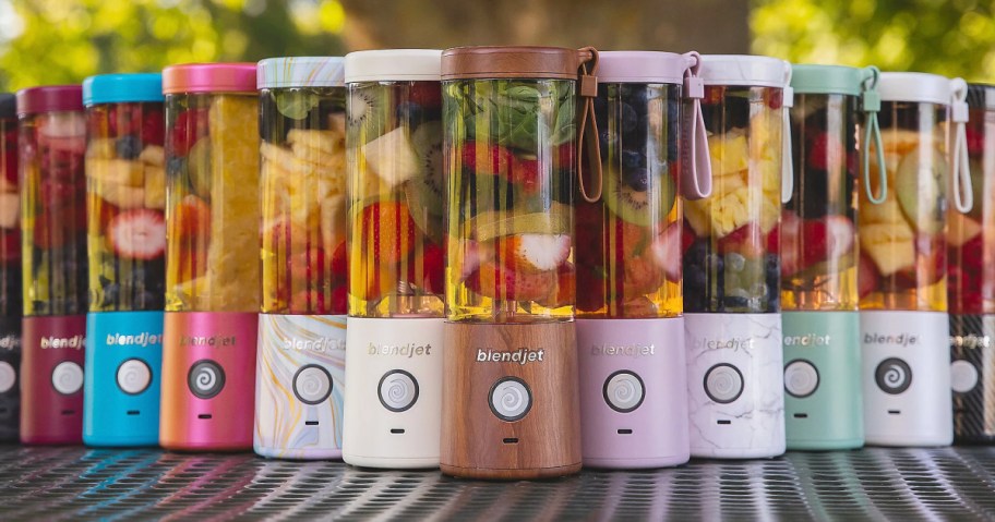 collection of Blendjet personal blenders