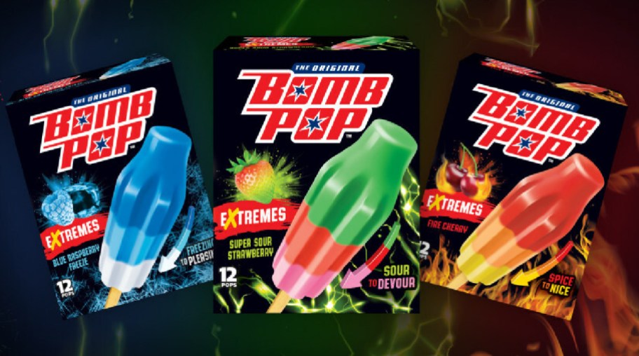 The new bomb pop extremes flavors