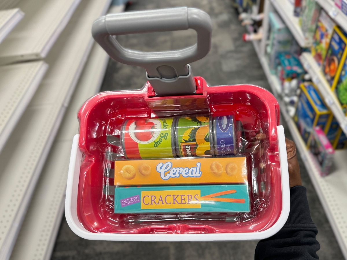 Kids CVS Shopping Cart w/ Wheels Only $19.99 - Filled with Play Food ...