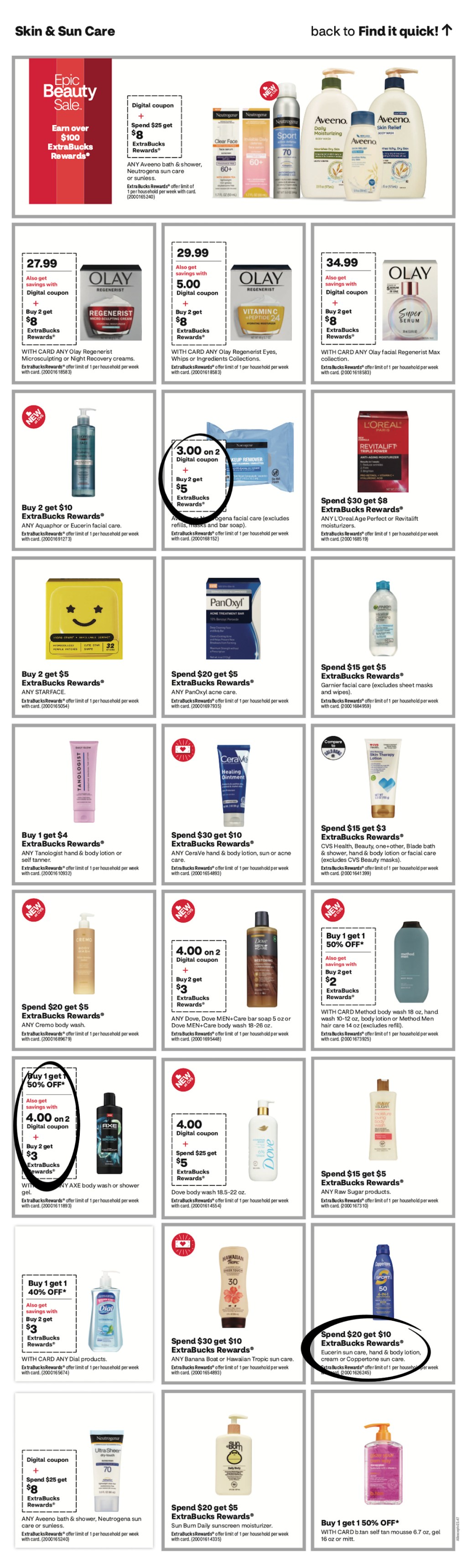 page from CVS ad 