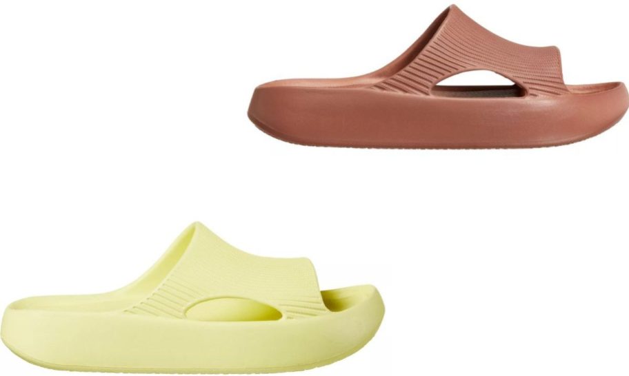 stock images of 2 pairs of Calia slides