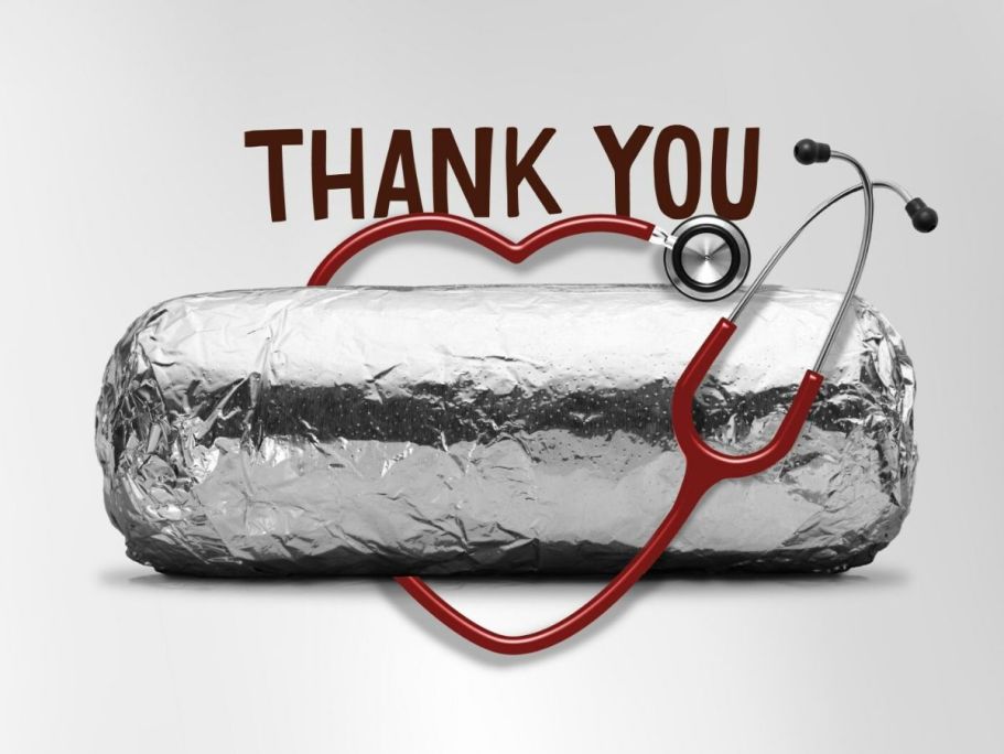 100,000 Healthcare Workers Win Free Chipotle Burrito (May 6th-10th)