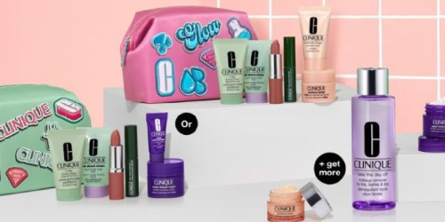 FREE Clinique 7-Piece Gift Set w/ Purchase (Up to $510 Worth of Skincare Products Just $77 Shipped on Macys.com!)