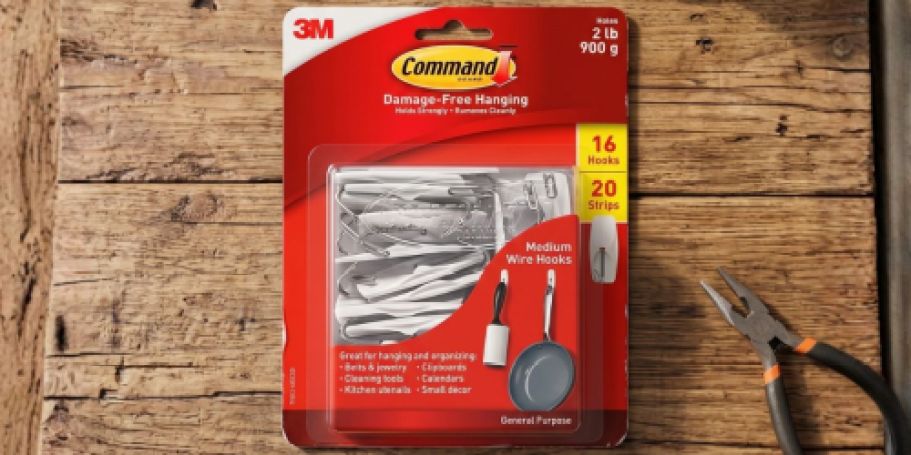 Command Hooks 16-Pack Just $3 on Staples.com