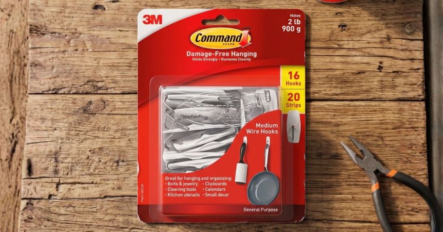 Command Hooks 16-Pack Just $3 on Staples.com