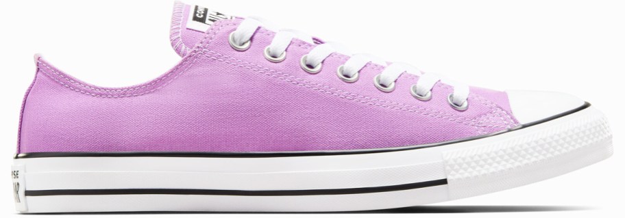 purple low top converse sneaker