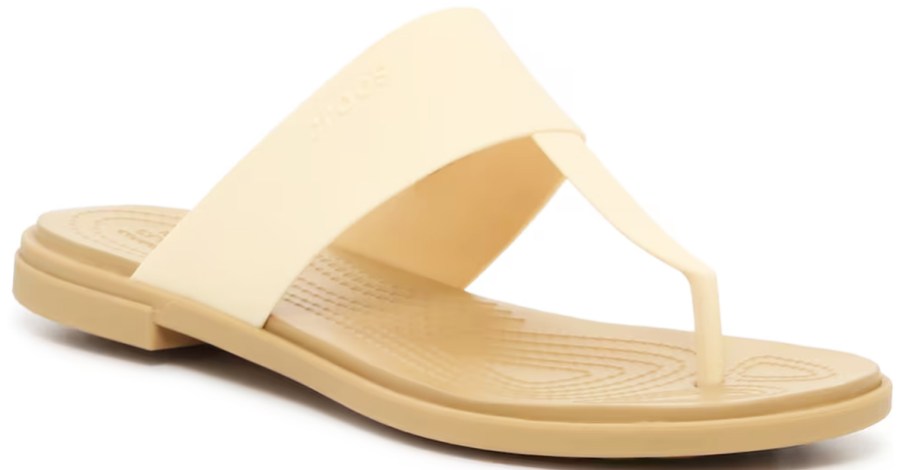 beige t-strap sandal