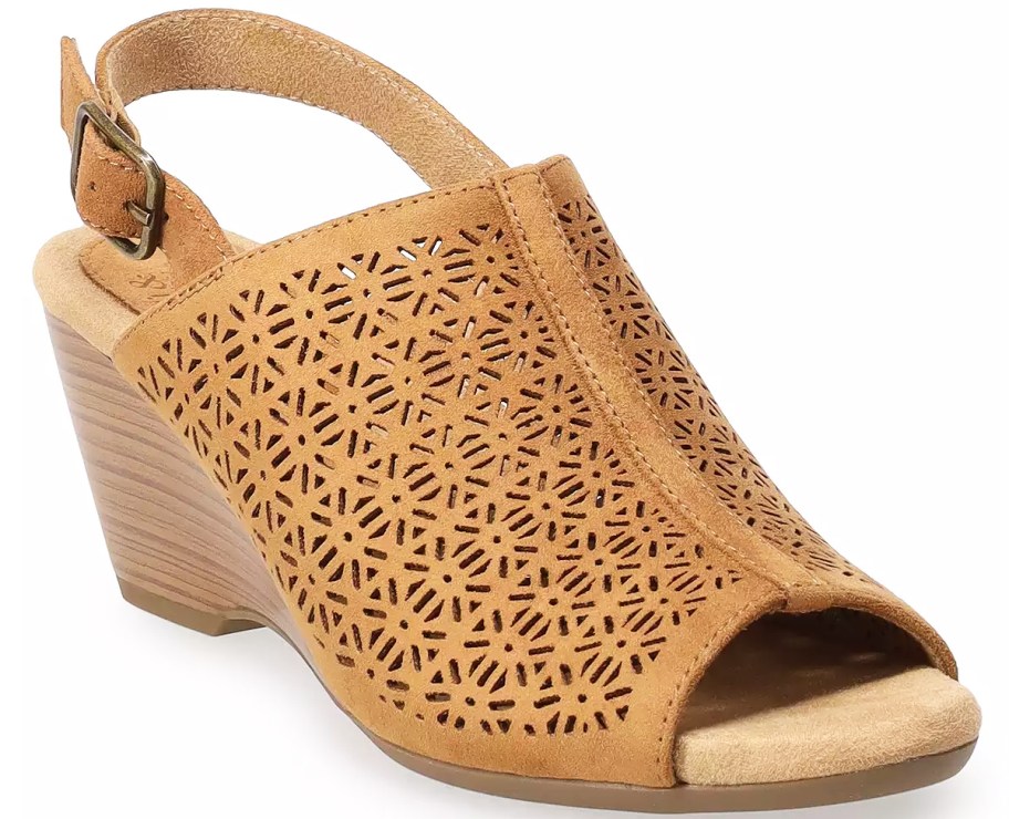 brown wedge sandal