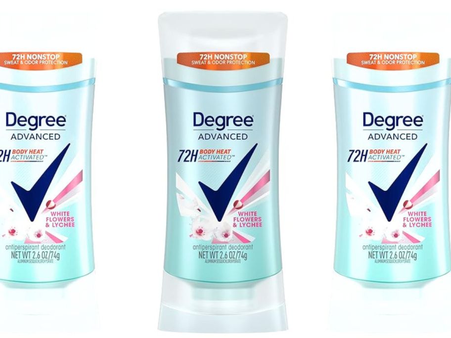 Degree Advanced Protection Antiperspirant Deodorant White Flowers & Lychee 2.6oz stock image