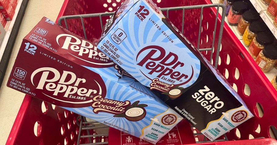 NEW Dr Pepper Creamy Coconut Flavor Spotted at Target!