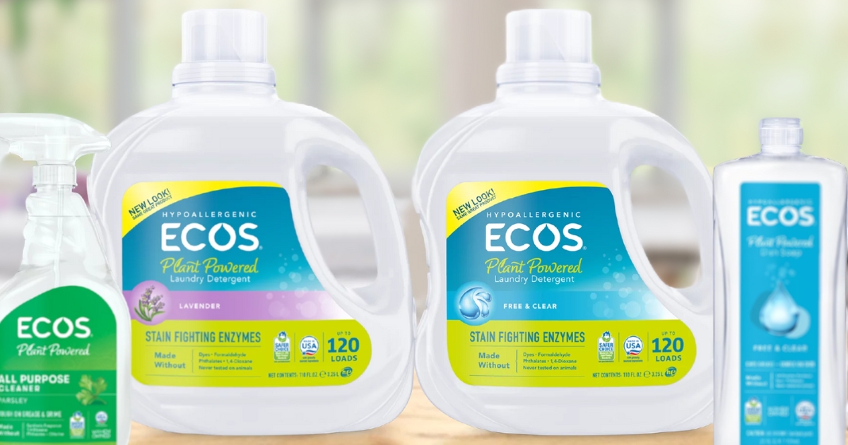 HighlyRated ECOS Laundry Detergent 120 Load Bottle Just 11.48 on